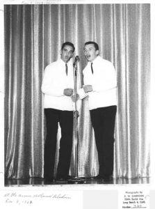 Ernie and Phil singing at the Hollywood Paladium